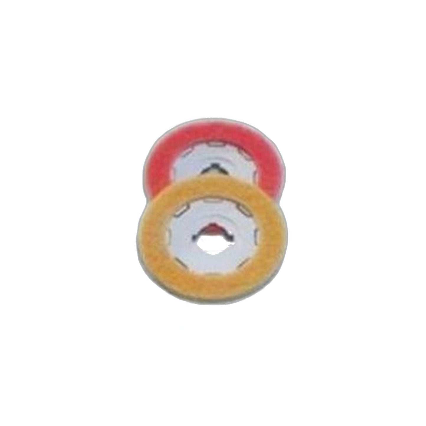 SEBO Red & Yellow Polishing Pad Set for Floor Prep & Gloss