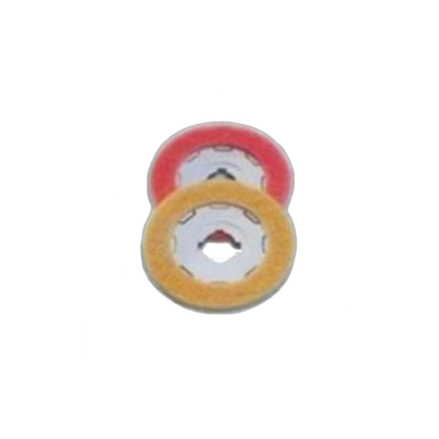 SEBO Red & Yellow Polishing Pad Set for Floor Prep & Gloss