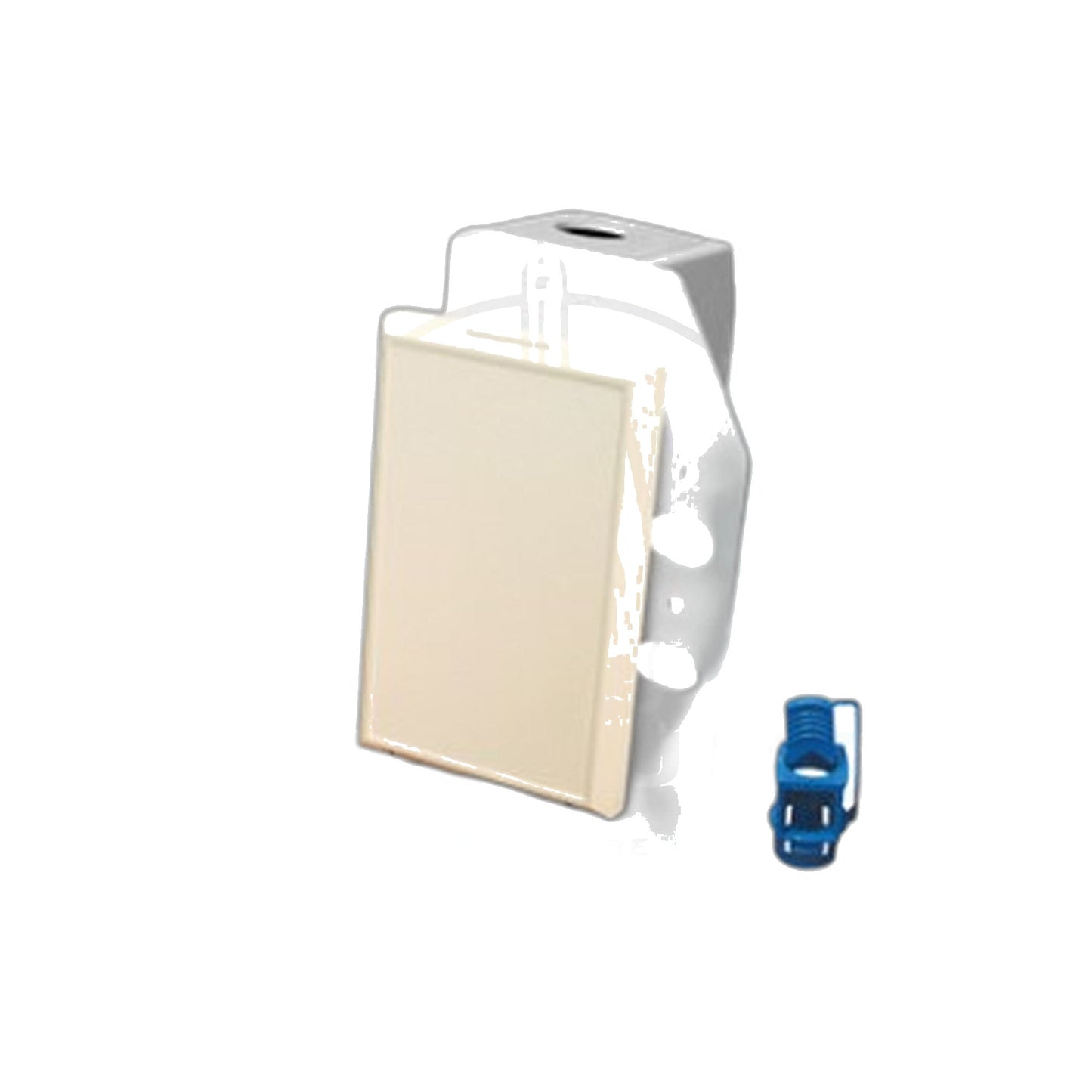 Hayden SuperValve Full-Door Central Vacuum Inlet, Reversible Flange, Almond