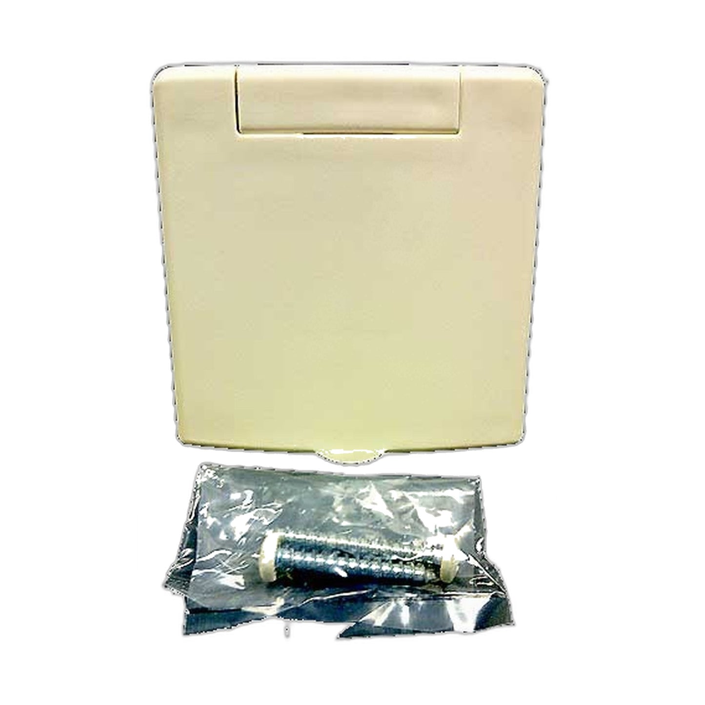 Vex Square Central Vacuum Inlet Valve, Almond