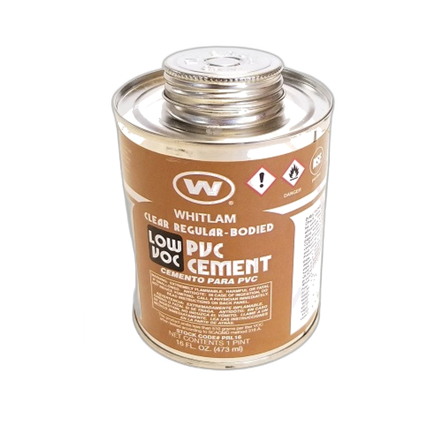 PVC Clear Cement, 1 Pint with Dauber - Central Vacuum Tubing