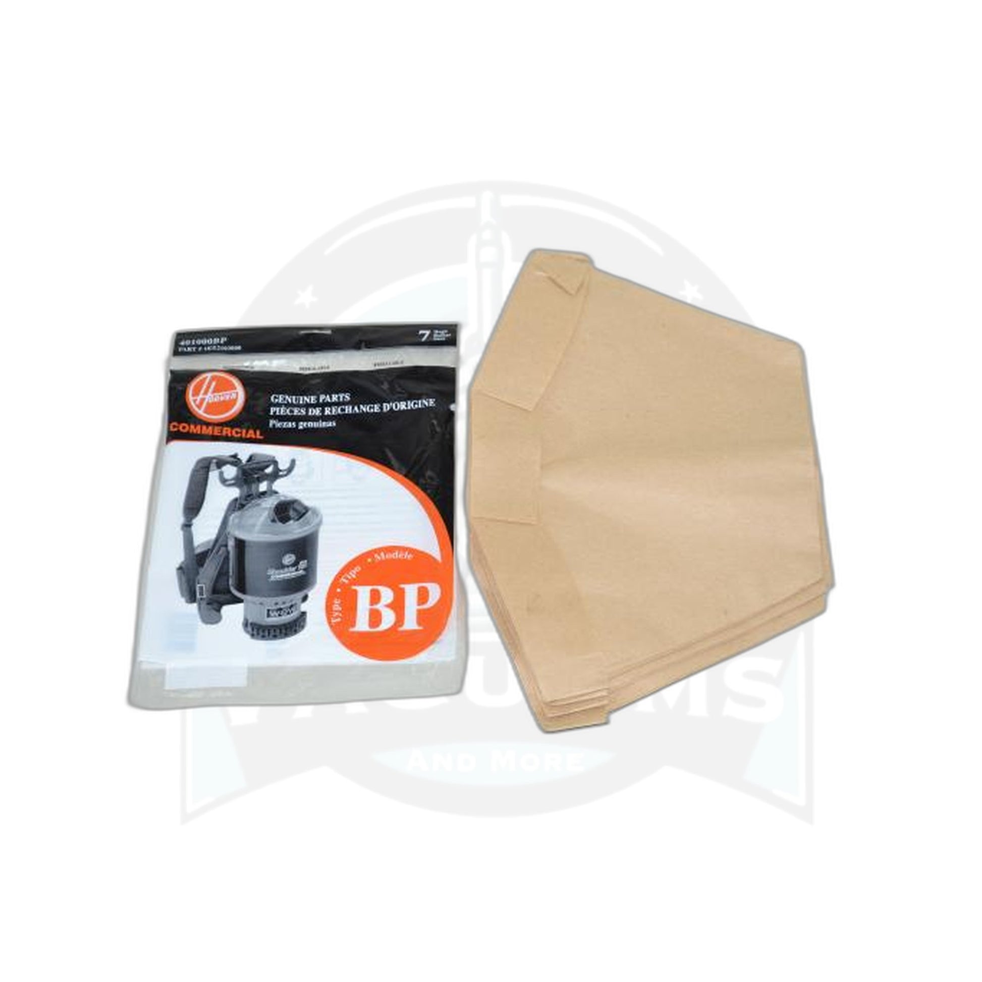Type BP Paper Bags - Hoover C2401 / Royal RY4001 Backpack, 7 Pack - Hoover