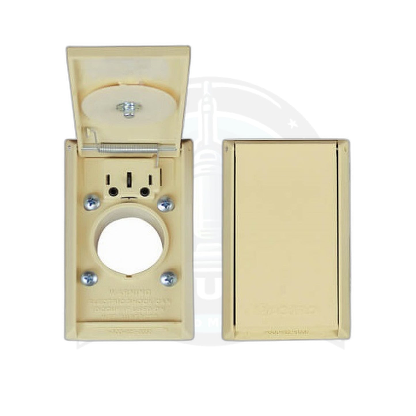 VacuFlo Central Vacuum Inlet Valve, Almond