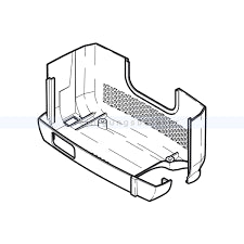 Dust Bag Housing Bumper Base, for 300 and 350 (light gray) - SEBO