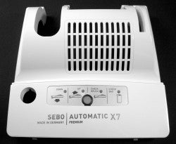 Power Head Cover, without exhaust filter cover, for X7 (white) - SEBO
