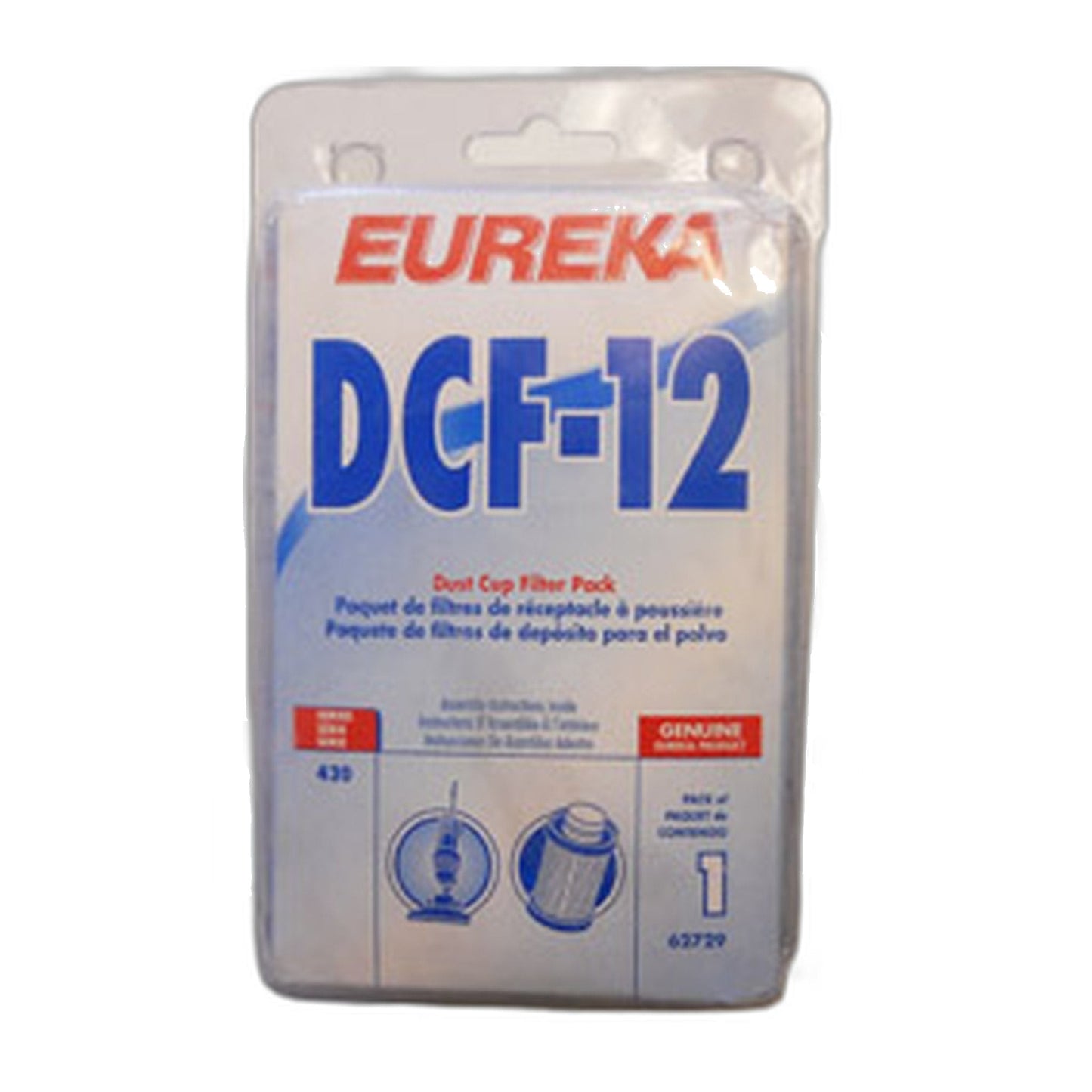 Eureka DCF-12 Allergen & HEPA Dust Cup Filter Replacement