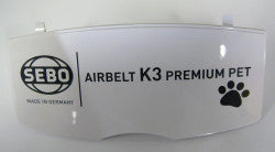 Exhaust Filter Cover, for K3 (white/dark gray print) - Image 2