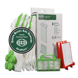 Service Box K (1 piece), 8 bags, microfilter, and exhaust filter - SEBO
