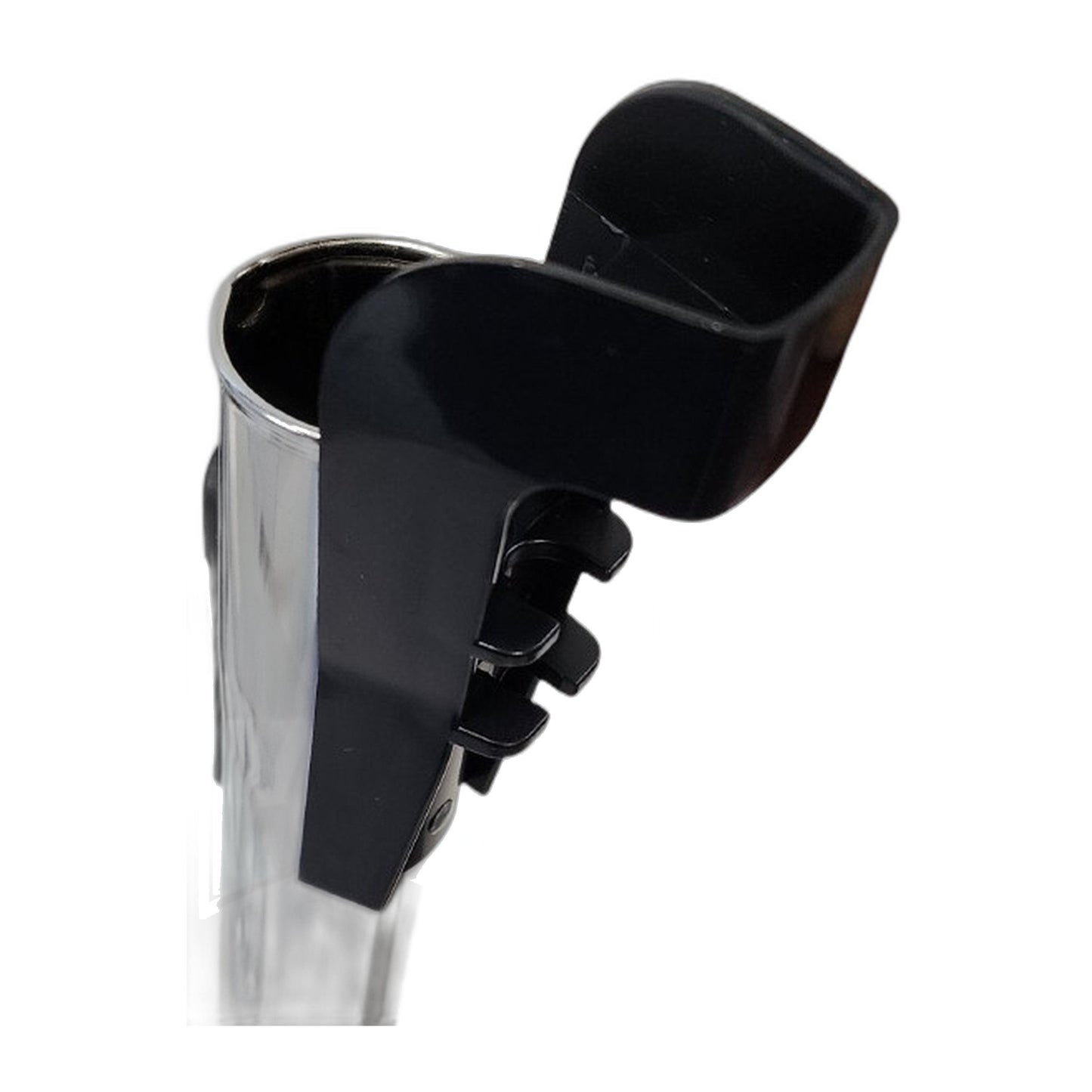 1-1/4" Straight Chrome Upper Wand with Black Cord Management