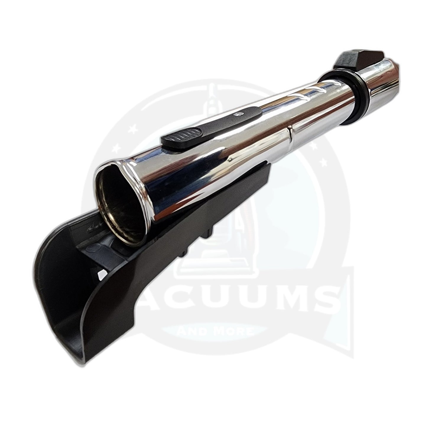 1-1/4" Telescopic Chrome Wand with Black Cord Management
