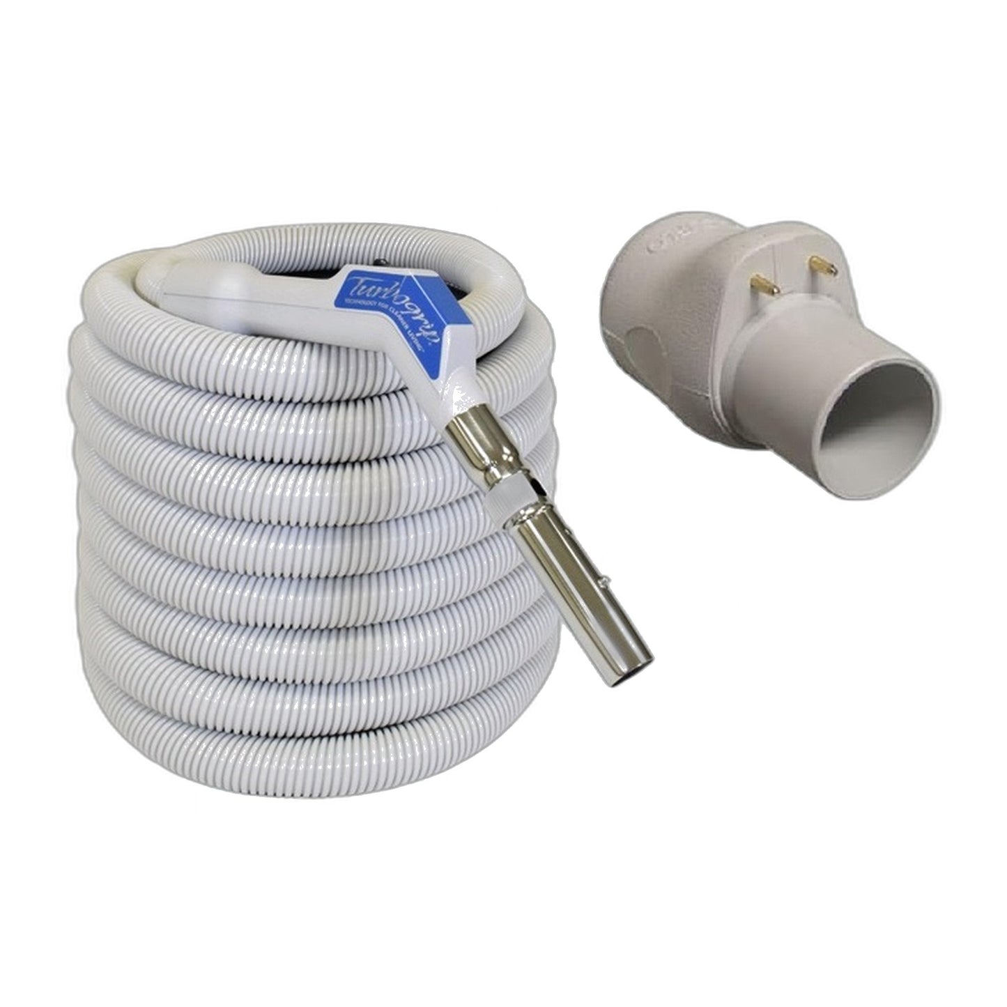 VacuFlo Turbo Grip 35 ft Low Volt Hose, Old-Style VF Button-Lock Wand