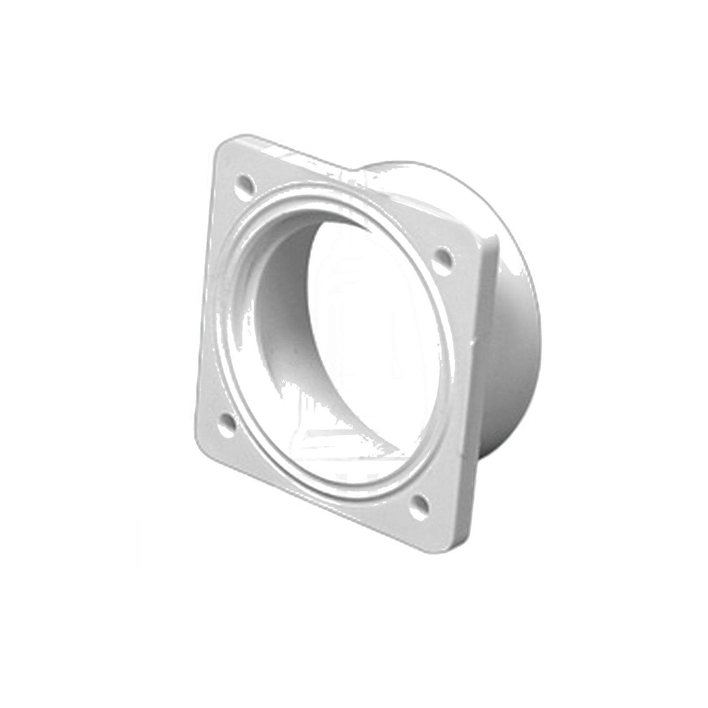 Vaculine Flanged/Slip Coupling, White - Central Vacuum PVC (50/Case)