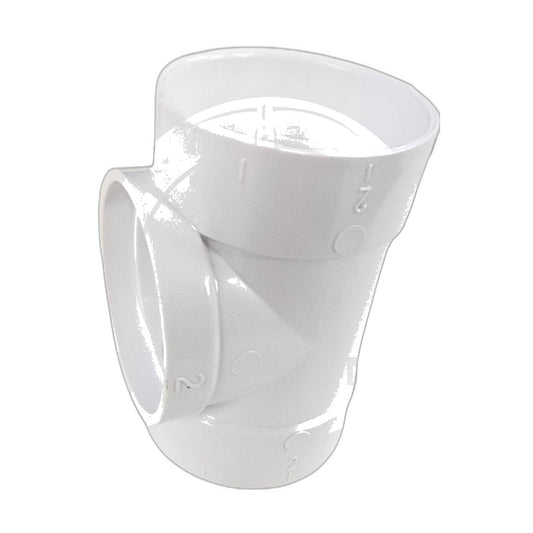 Hayden / VacuLine Short Tee with Short Socket for Central Vacuum Tubing