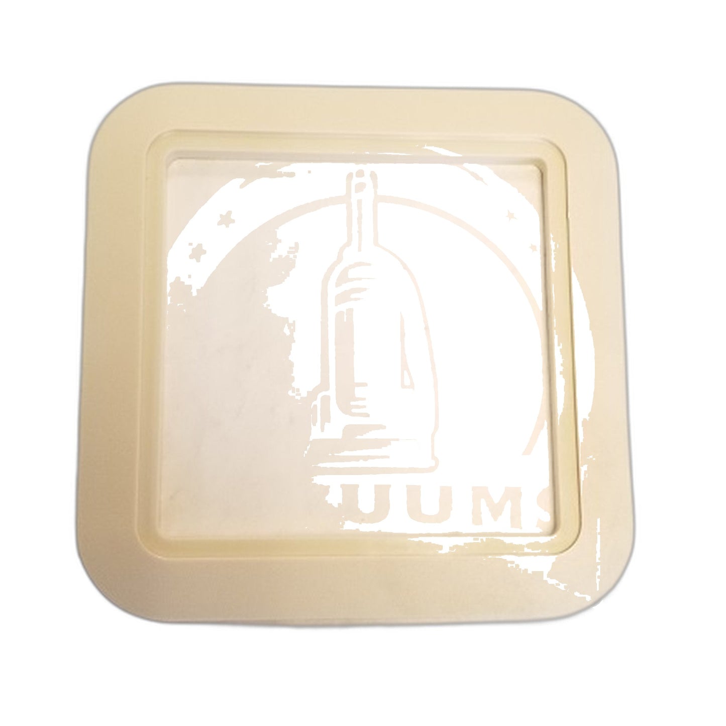 Vaculine ES Central Vacuum Inlet Valve Trim Plate, Ivory