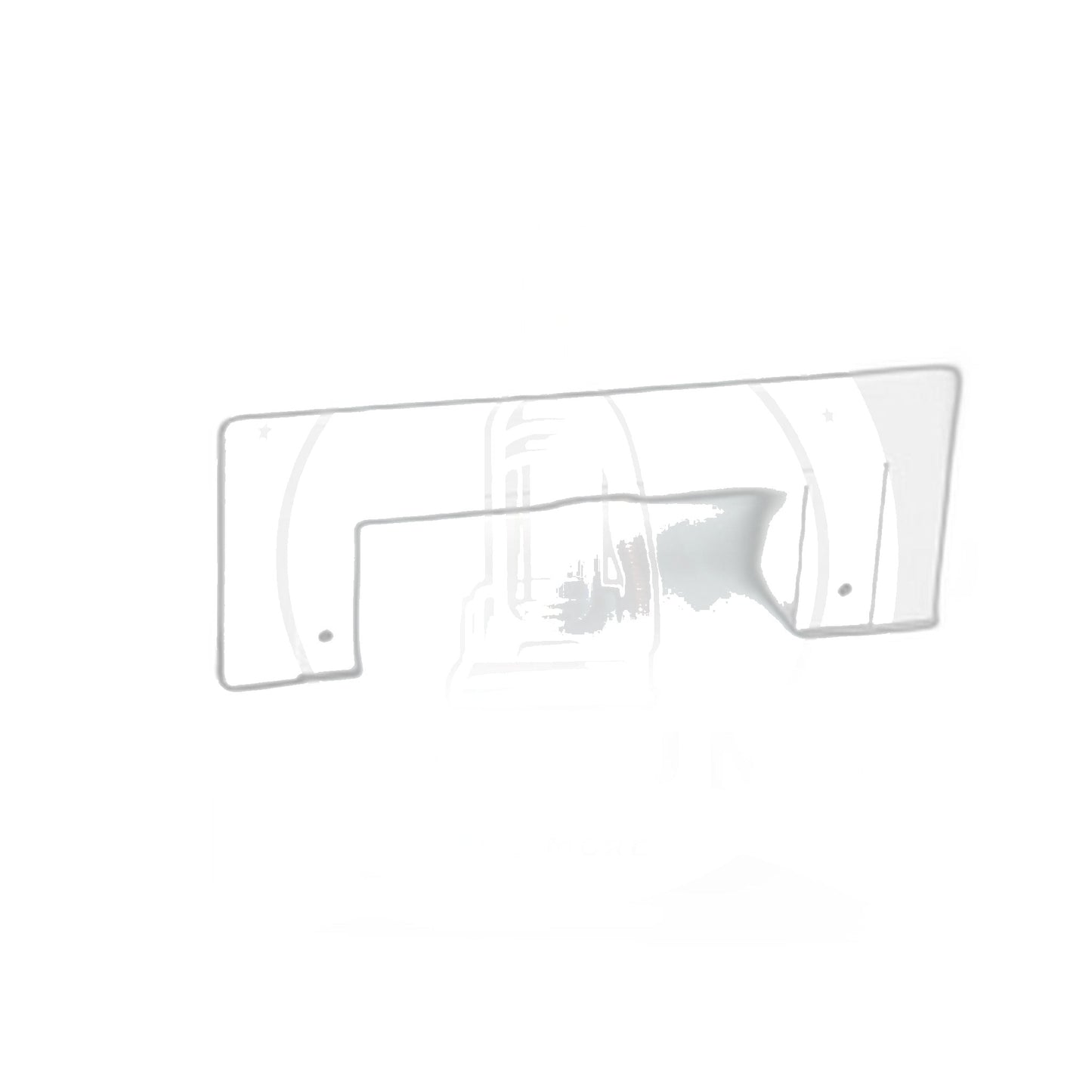Vaculine VacuSweep Trim Plate, White - Central Vacuum Toe-Kick Cover