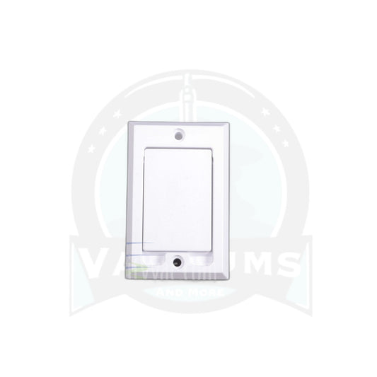 Central Vacuum Inlet Valve - White, Square Door, Low Voltage - Hayden