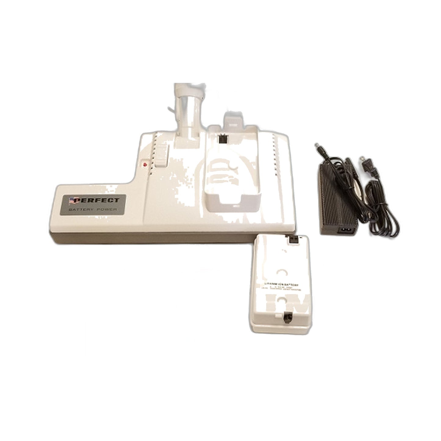 Ascendant Cordless Battery Power Nozzle, White - 80 Min Runtime