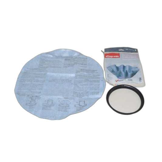 Shop-Vac Reusable Dry Filter Set (3 Filters / 1 Ring)