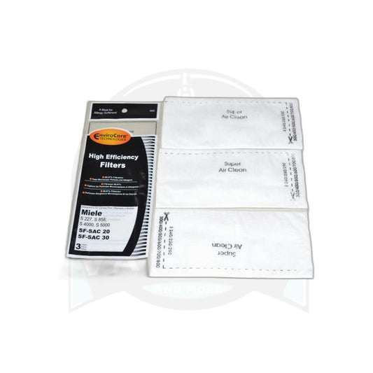 Miele Canister Vacuum Exhaust Filter, 3-Pack - All Models