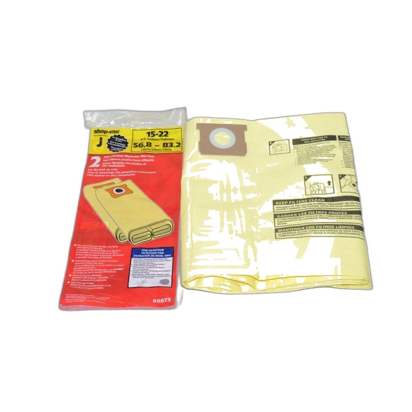 Shop-Vacuum Drywall Vacuum Paper Bags - 16-22 Gallon, 2 Pack
