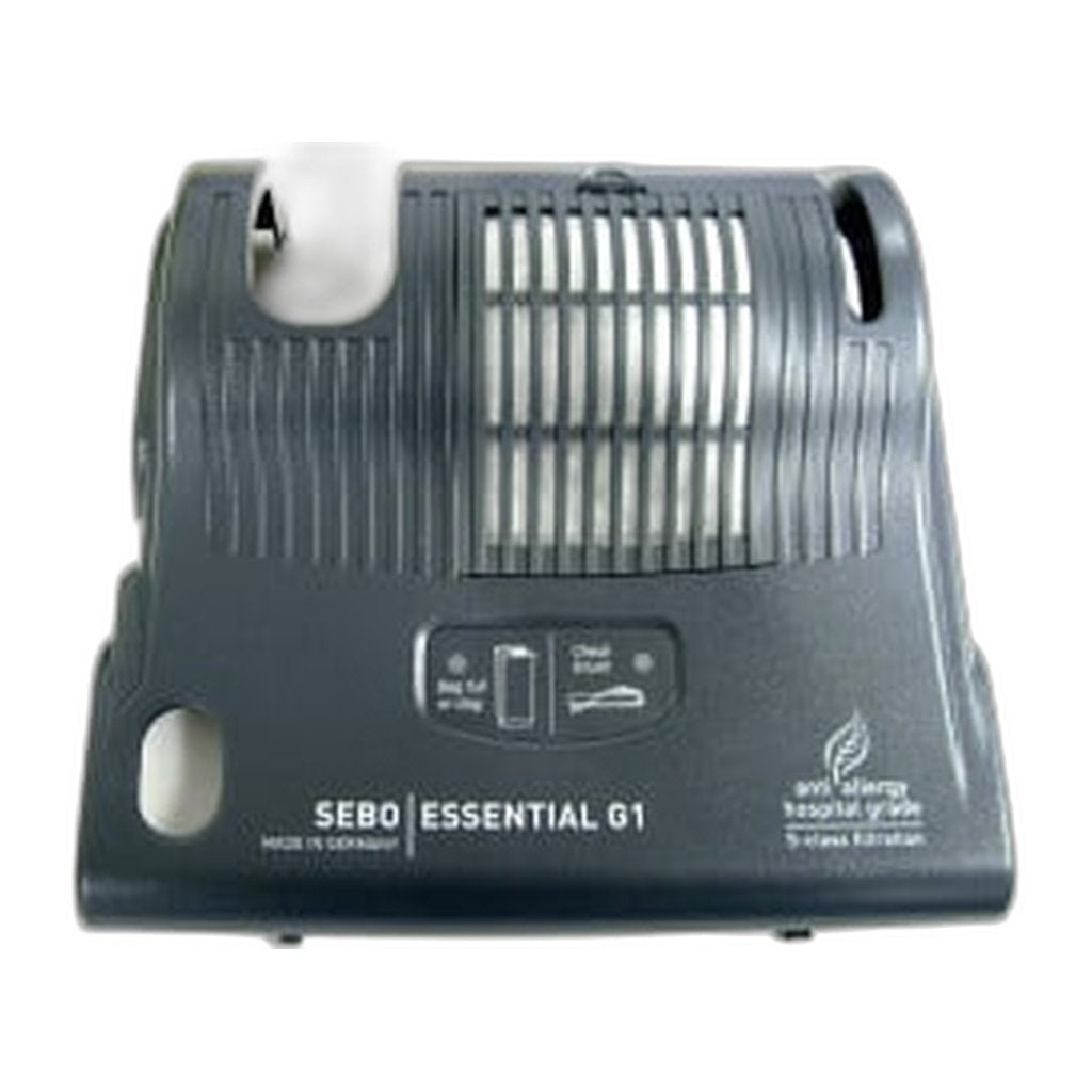 SEBO Power Head Cover for ESSENTIAL G1 — Gray Black, Complete