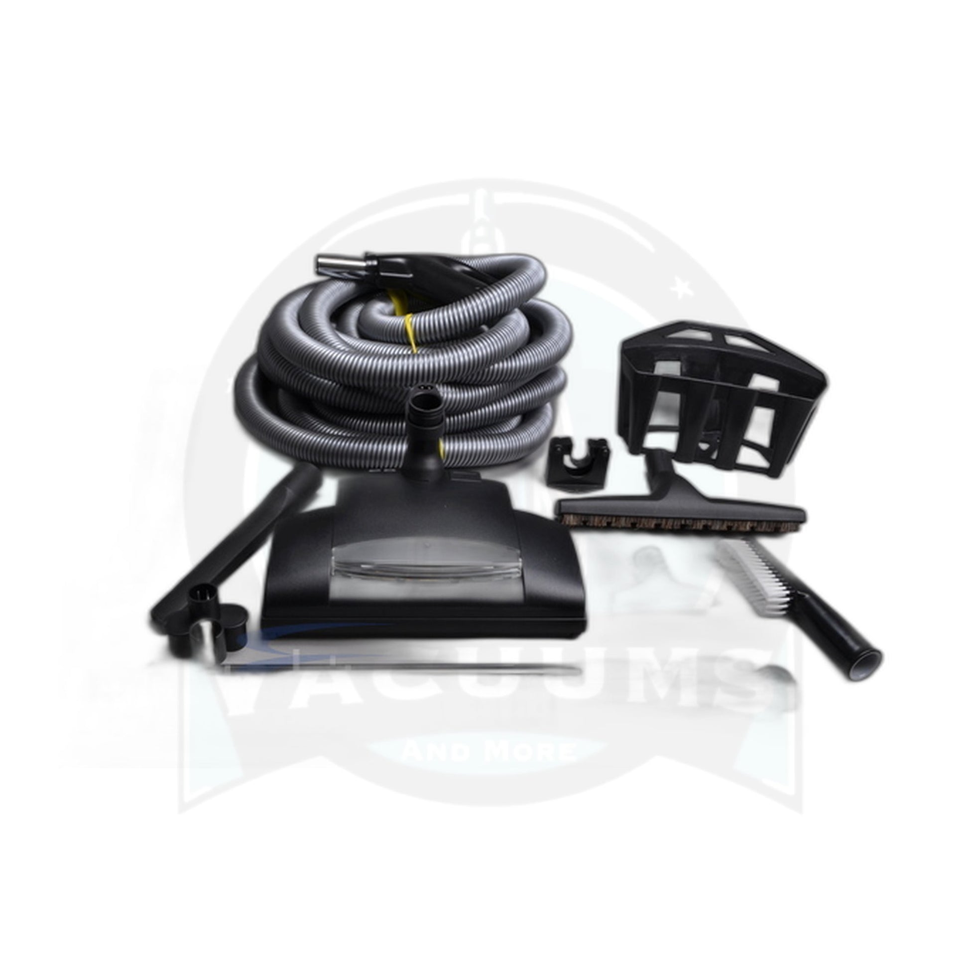 Plastiflex Chateau Central Vacuum Kit - 35 Foot with Pigtail, DC Converter, and - Plastiflex