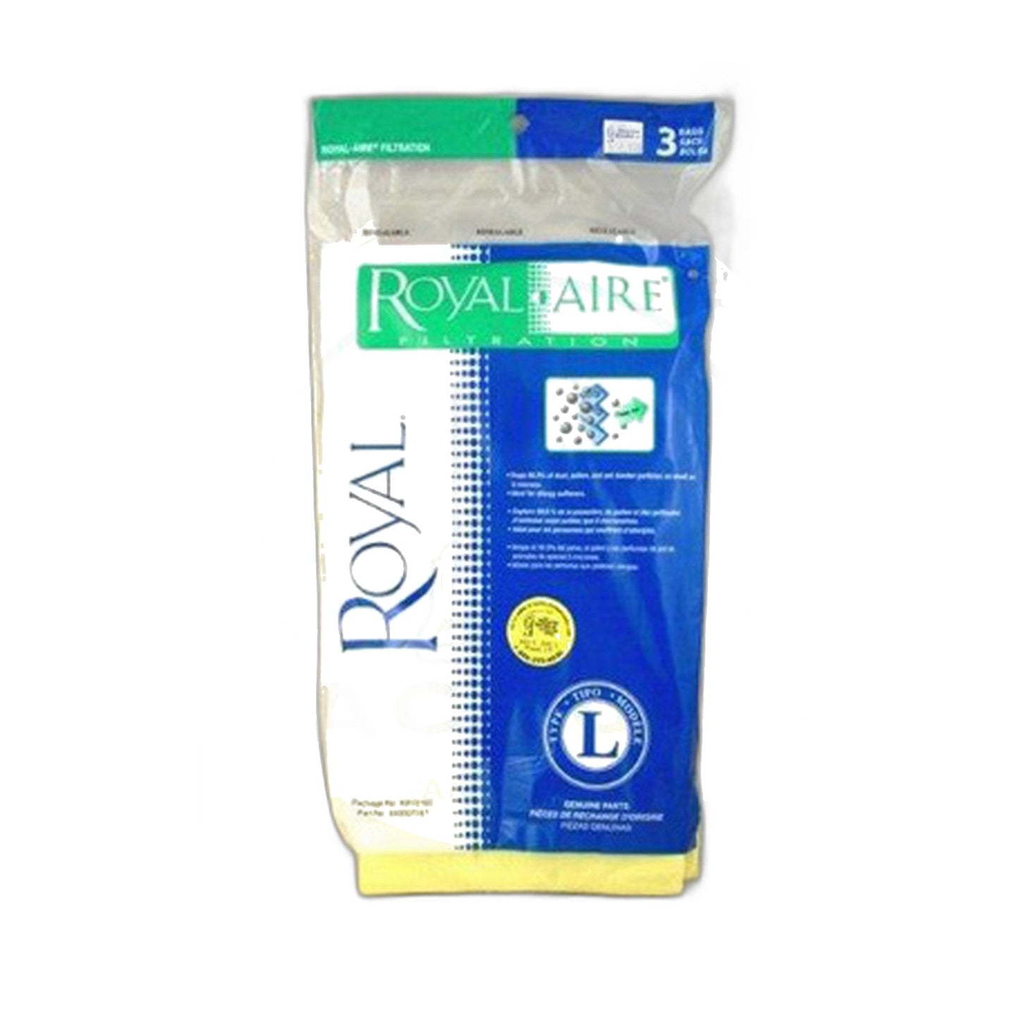 Royal/Dirt Devil Type L Original HEPA Vacuum Bags (2-Pack)