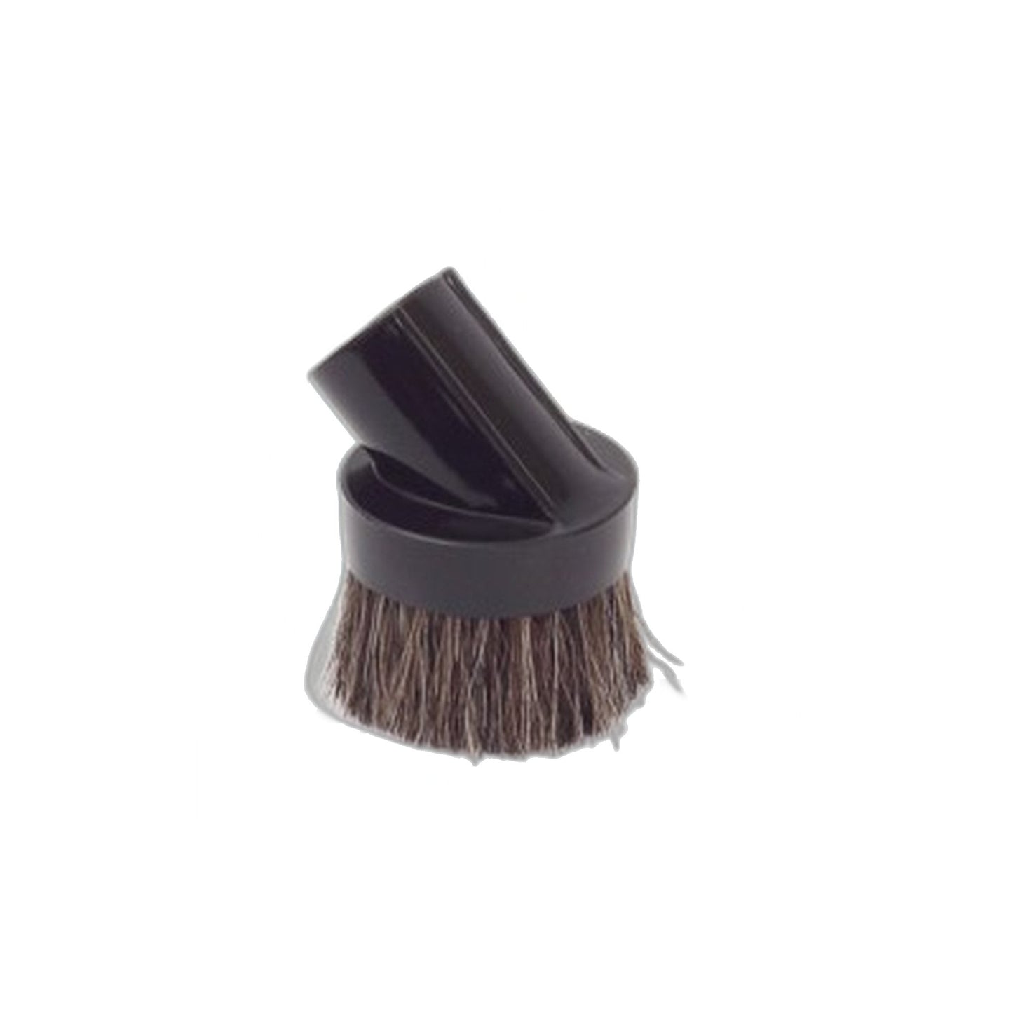 Fitall Round Horsehair Dusting Brush, Black Vacuum Attachment