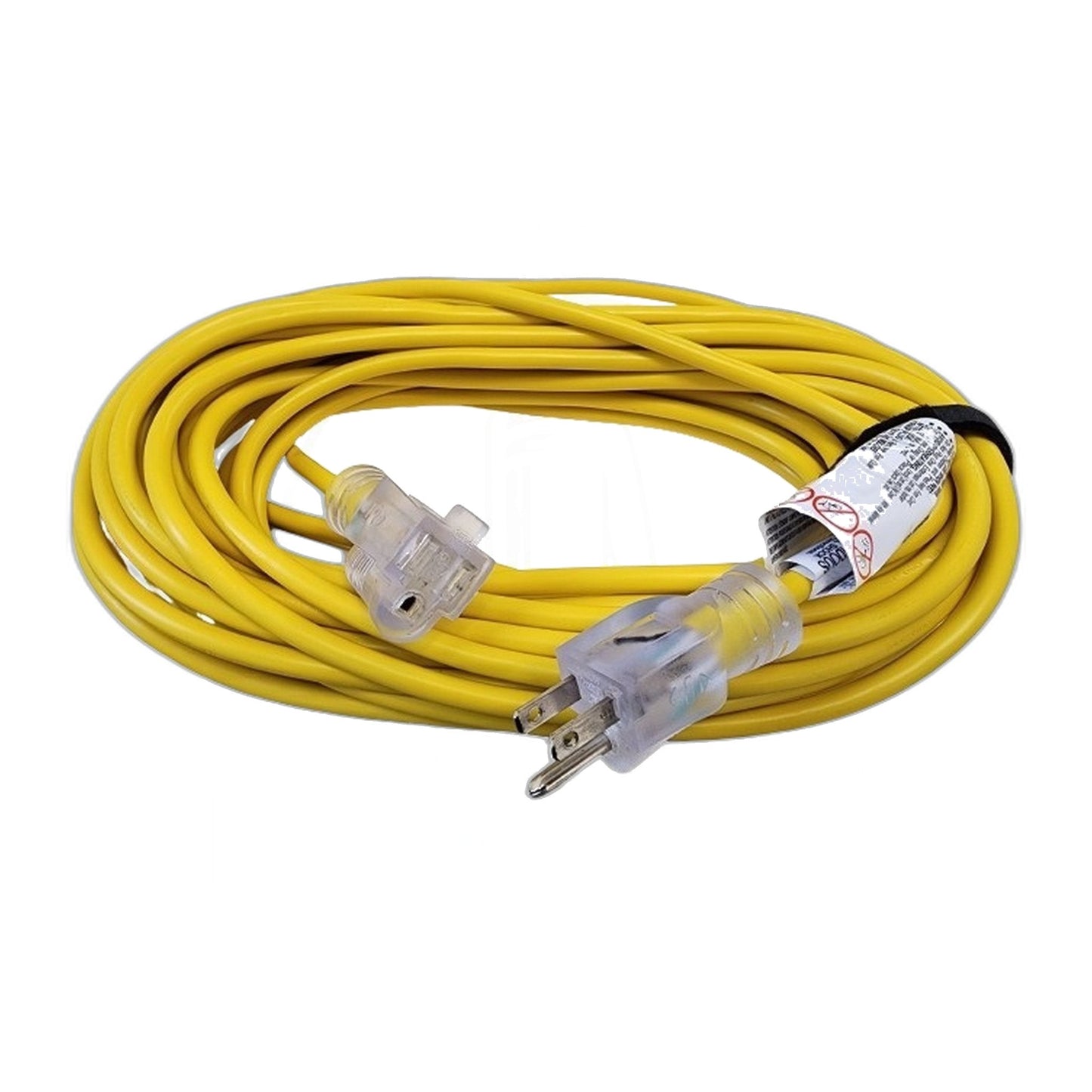Fit All 50 ft 16/3 Commercial Extension Cord, Yellow, LED Continuity Light