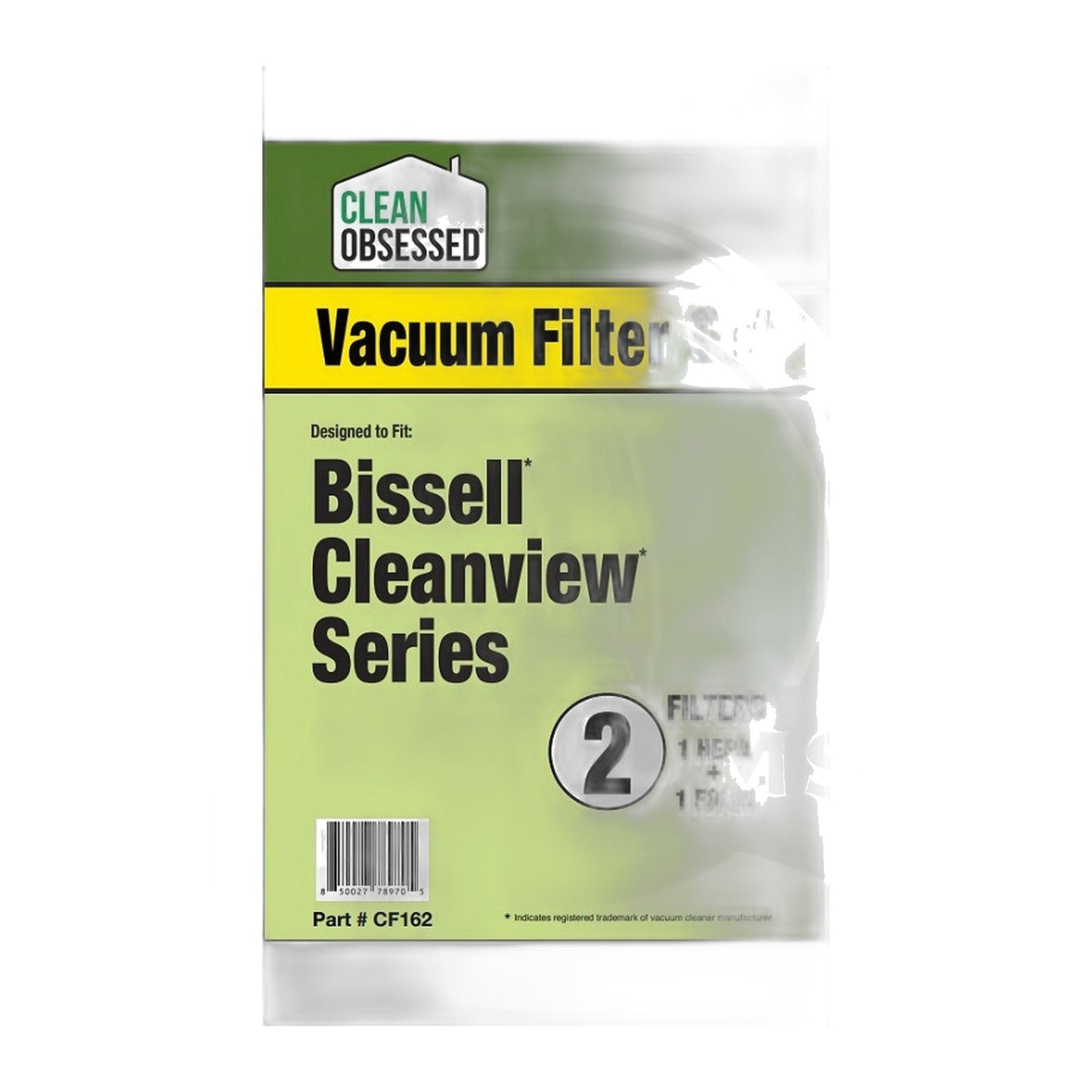 Clean Obsessed Filter Set for Bissell CleanView, 2-Pack