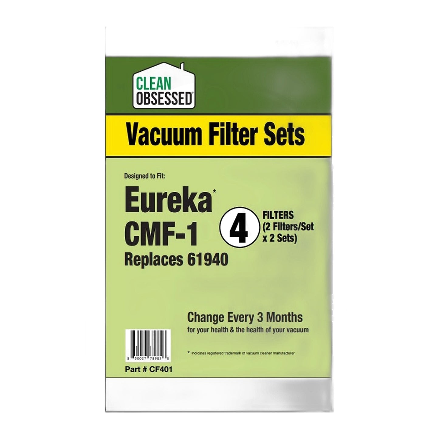 Eureka CMF-1 Filter Sets, Replaces #61740 (2 Sets/Pkg)
