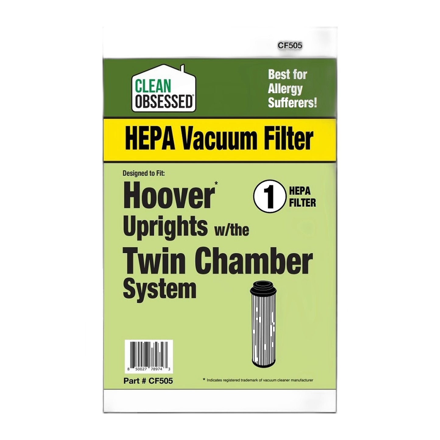 Hoover WindTunnel Bagless Twin Chamber HEPA Filter Replacement