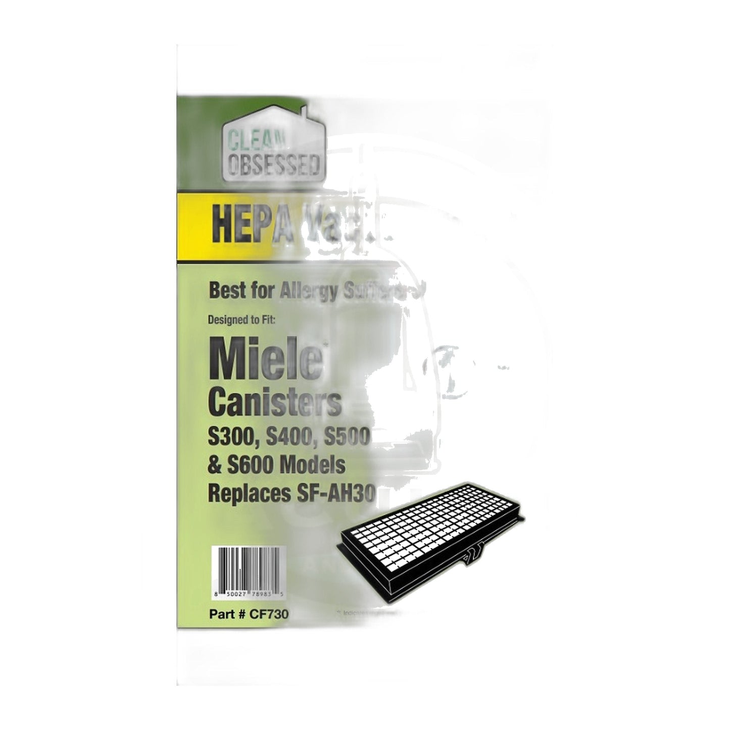 Clean Obsessed HEPA Filter for Miele S300-S600 & Dynamic U1