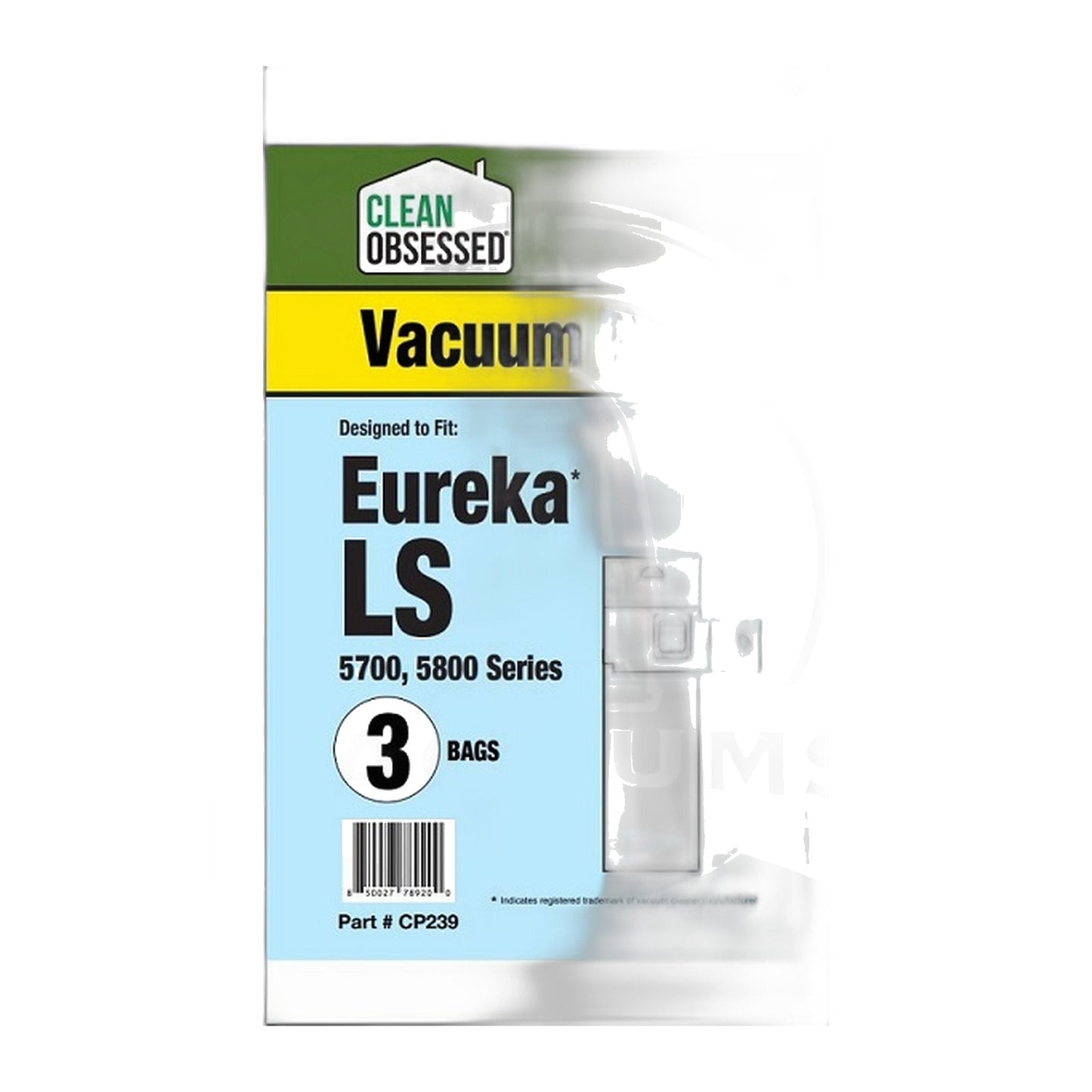 Clean Obsessed Eureka Type LS Micro Paper Vacuum Bags, 3-Pack
