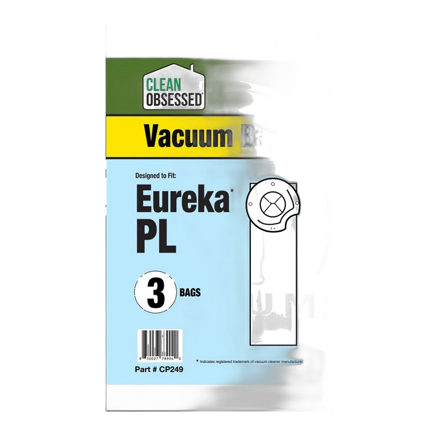 Clean Obsessed Eureka Type PL Micro Paper Vacuum Bags, 3-Pack