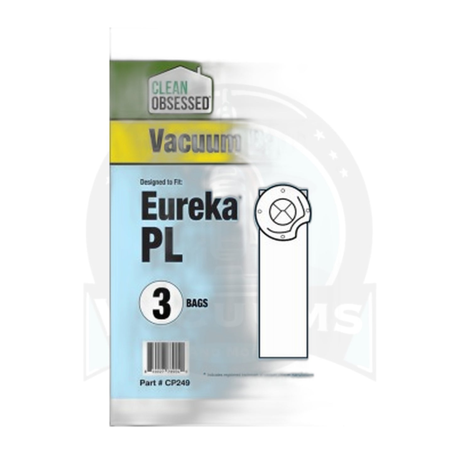 Clean Obsessed Eureka Type PL Micro Paper Vacuum Bags, 3-Pack