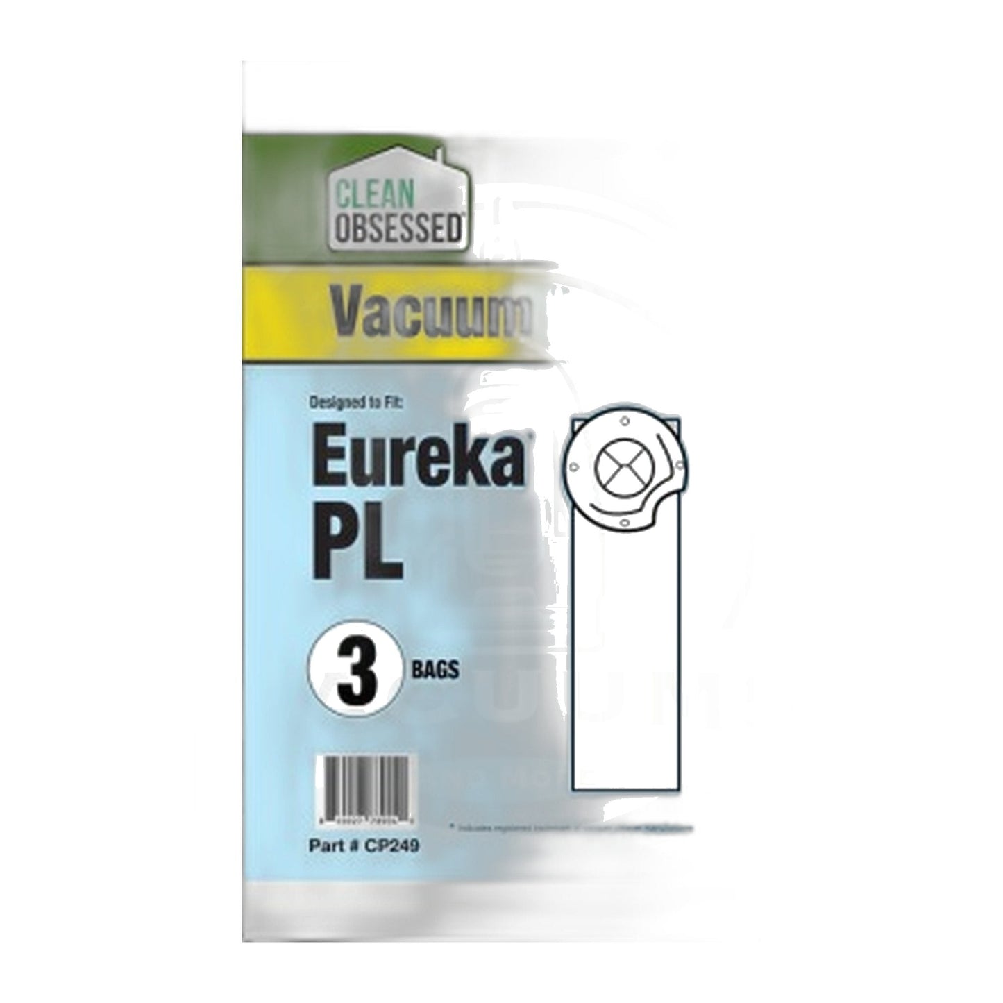 Clean Obsessed Eureka Type PL Micro Paper Vacuum Bags, 3-Pack