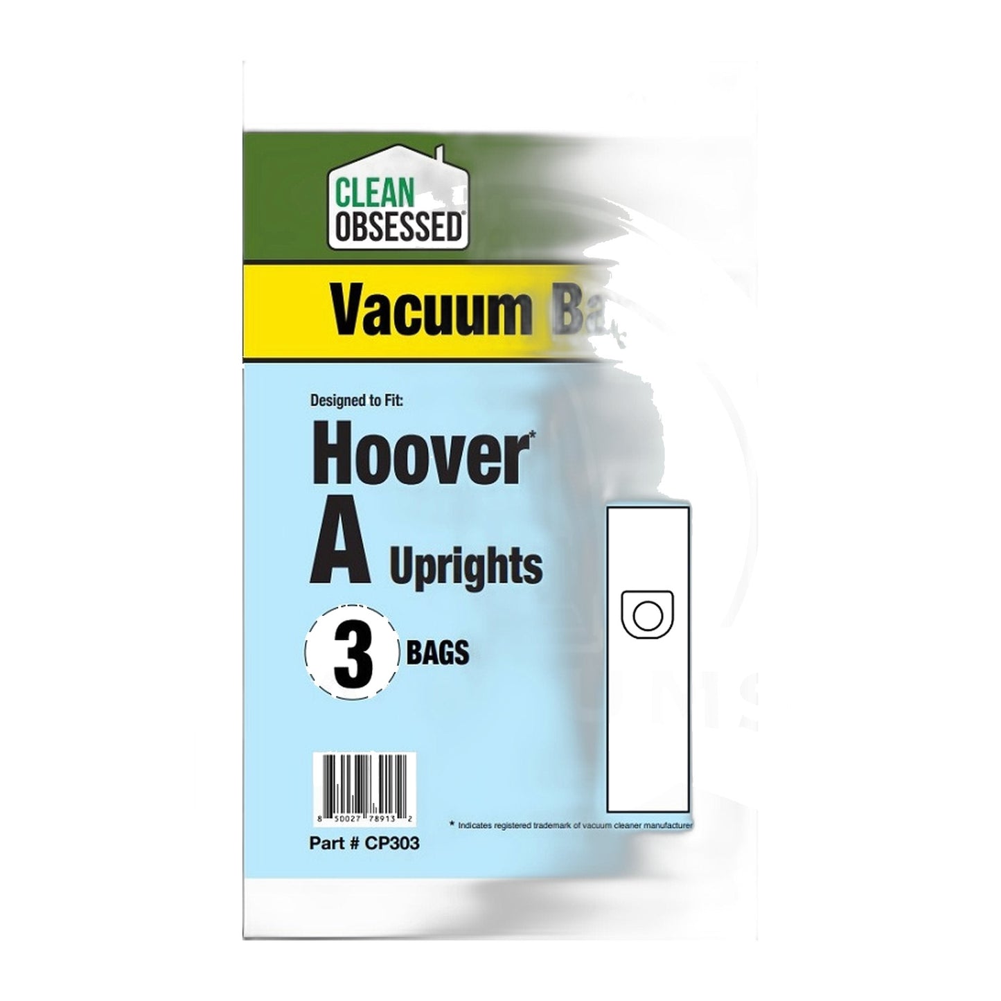 Clean Obsessed Hoover Type A Micro Vacuum Bags, 3-Pack