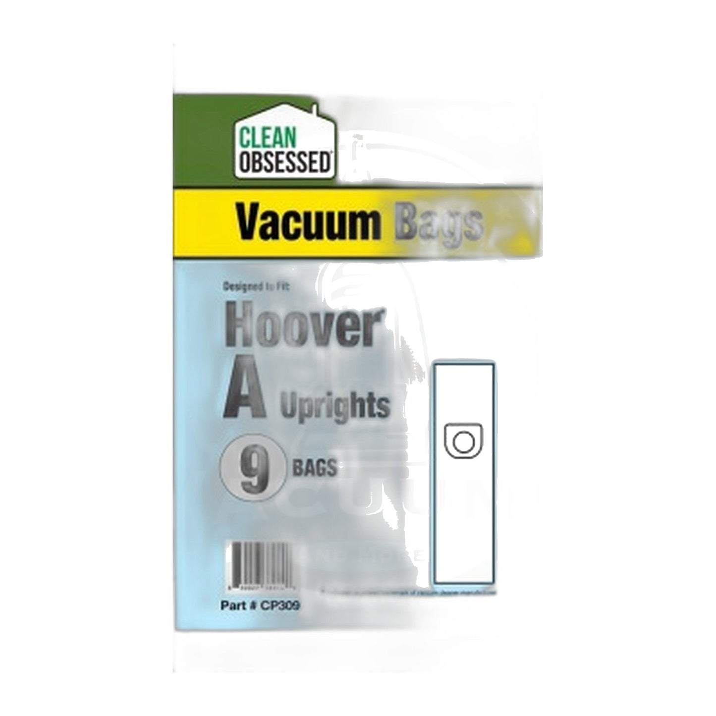 Clean Obsessed Hoover Type A Micro Vacuum Bags, 9-Pack