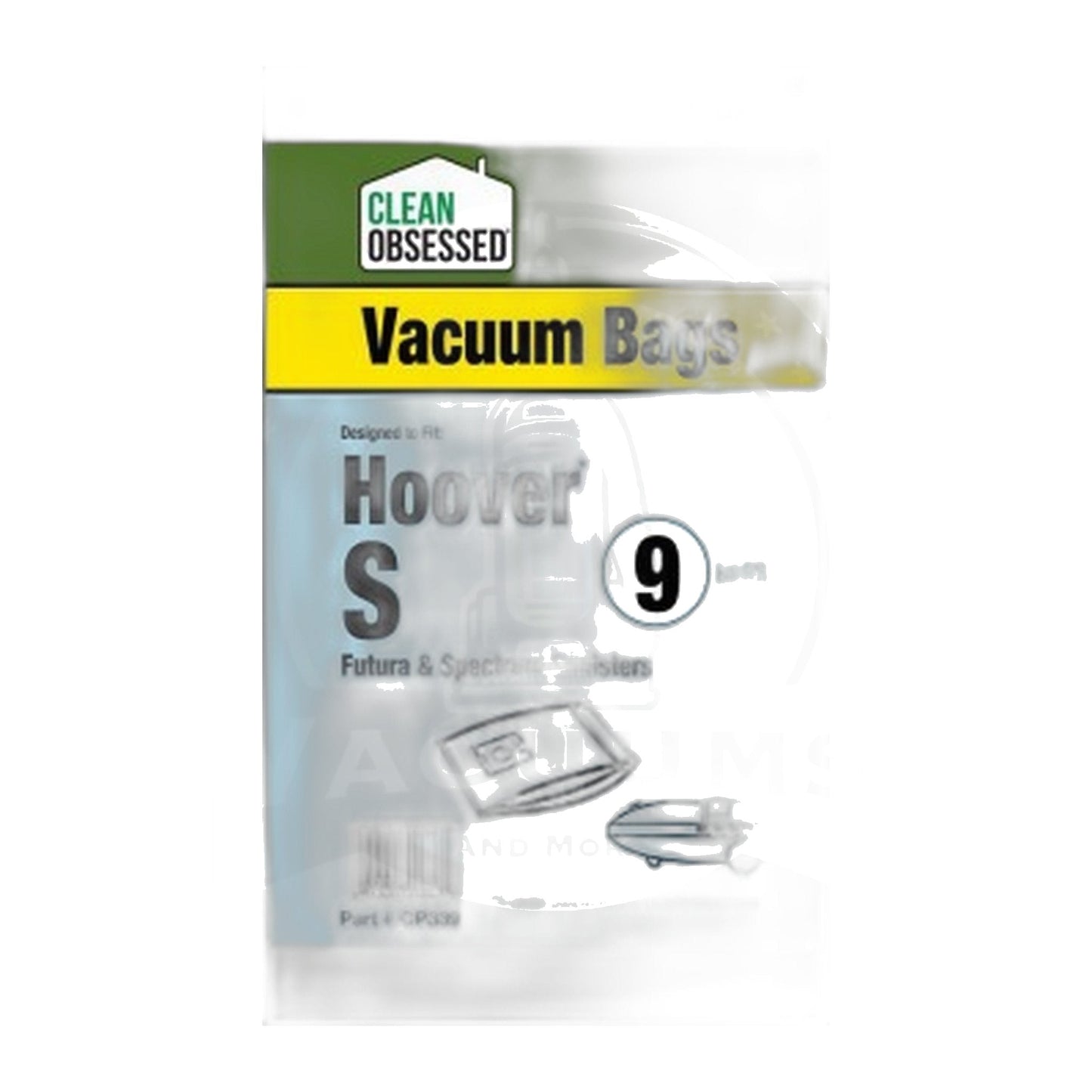 Clean Obsessed Hoover Type S Micro Filtration Vacuum Bags, 9-Pack