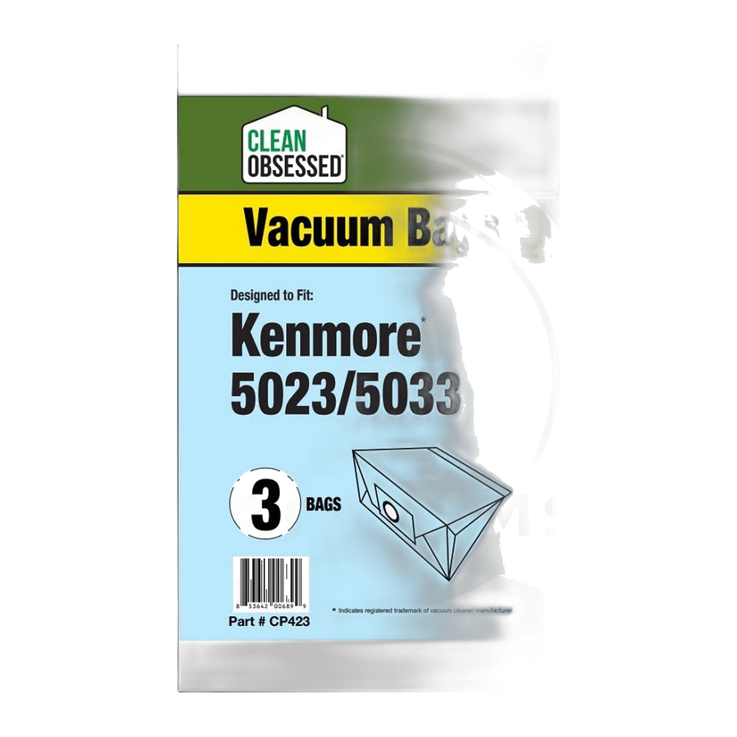 Clean Obsessed Kenmore 5023 & 5033 Micro Vacuum Bags, 3-Pack