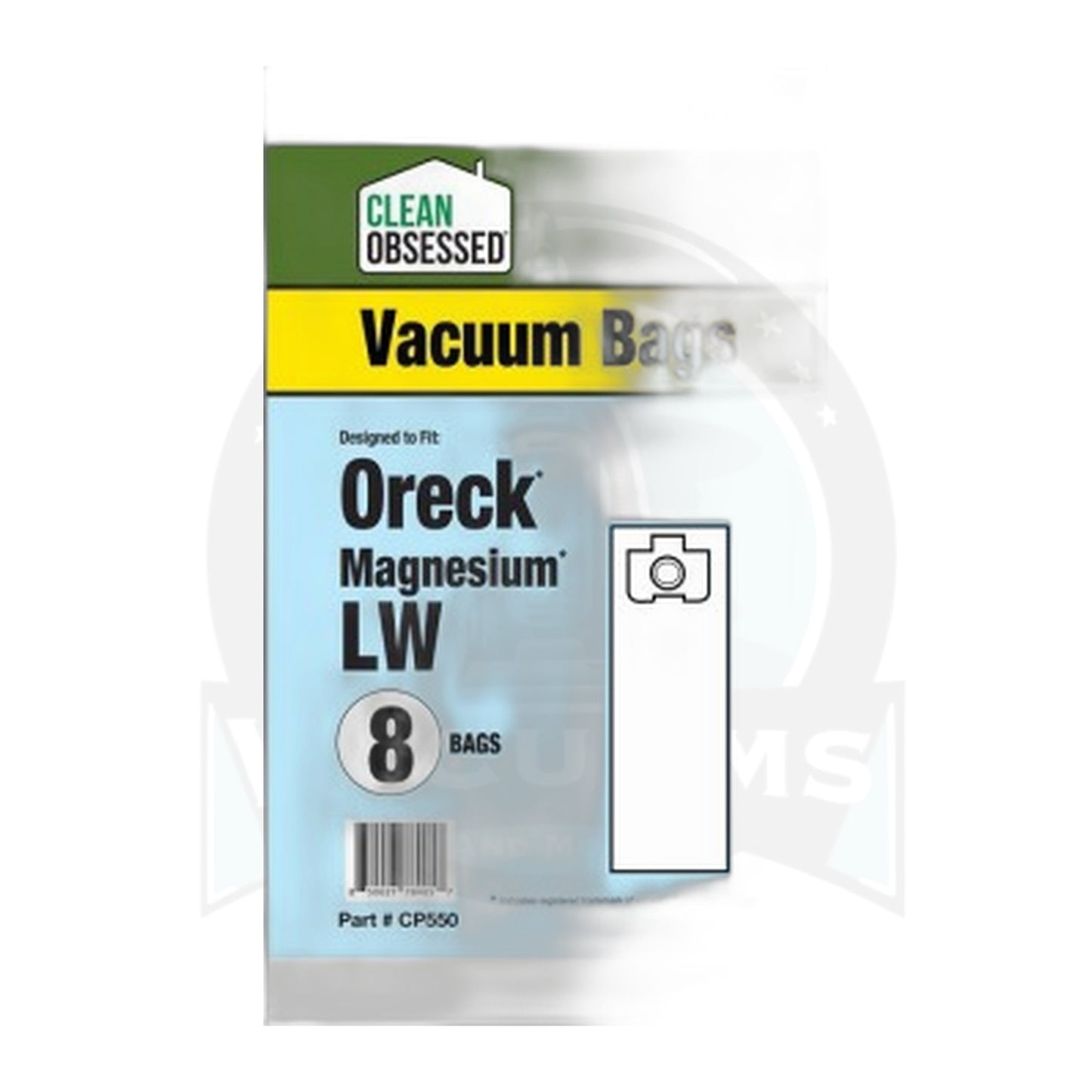 Clean Obsessed Oreck Type LW Magnesium Micro Paper Bags 8-Pack