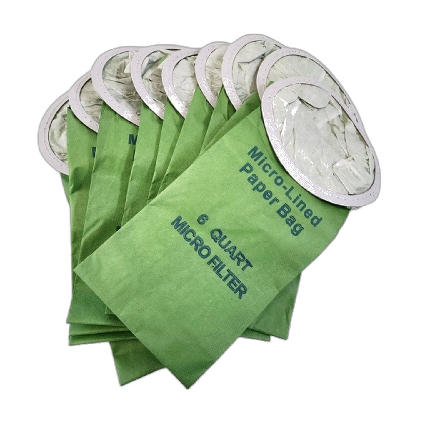 6-Quart Micro Paper Backpack Vacuum Bags, 10-Pk, Round Collar