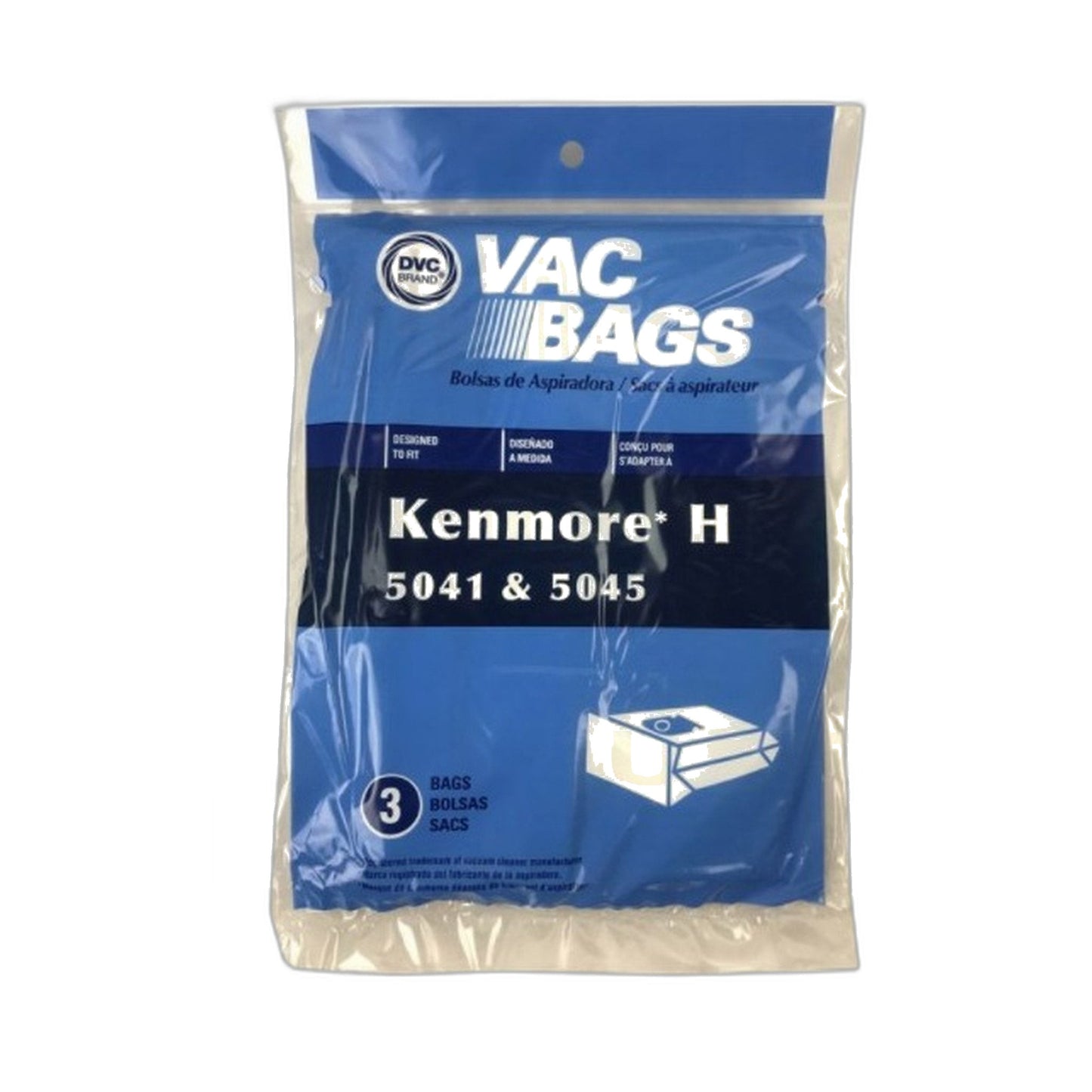 Kenmore Type H Paper Bags for 5041, 5045 Canister (3-Pack)