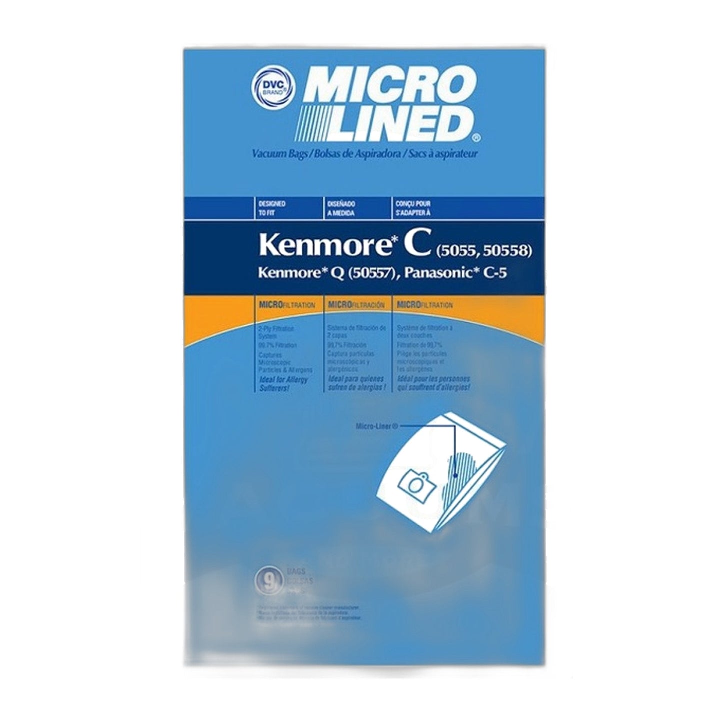 Kenmore Type C Micro Paper Bags for 50558 (9-Pack)