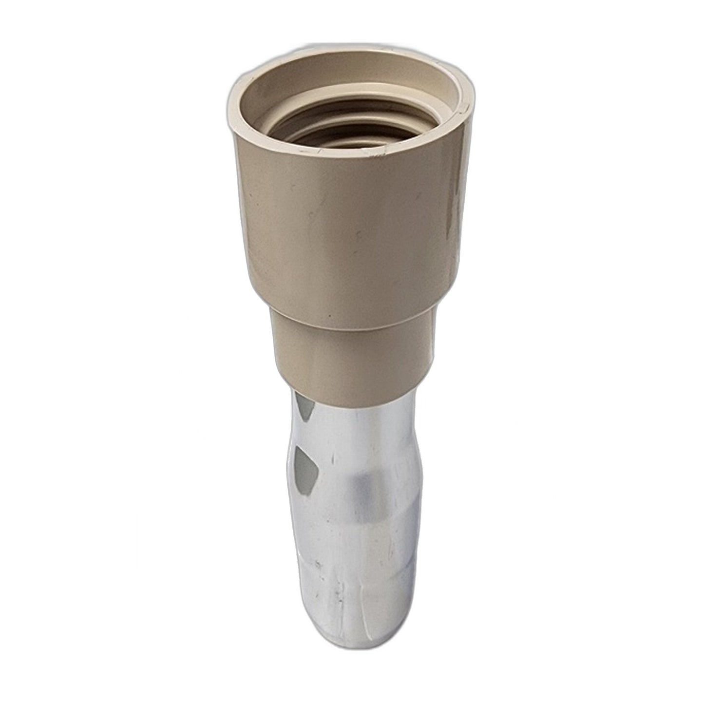 NuTone Metal Machine/Wall End with 1-3/8" Beige Crushproof Cuff