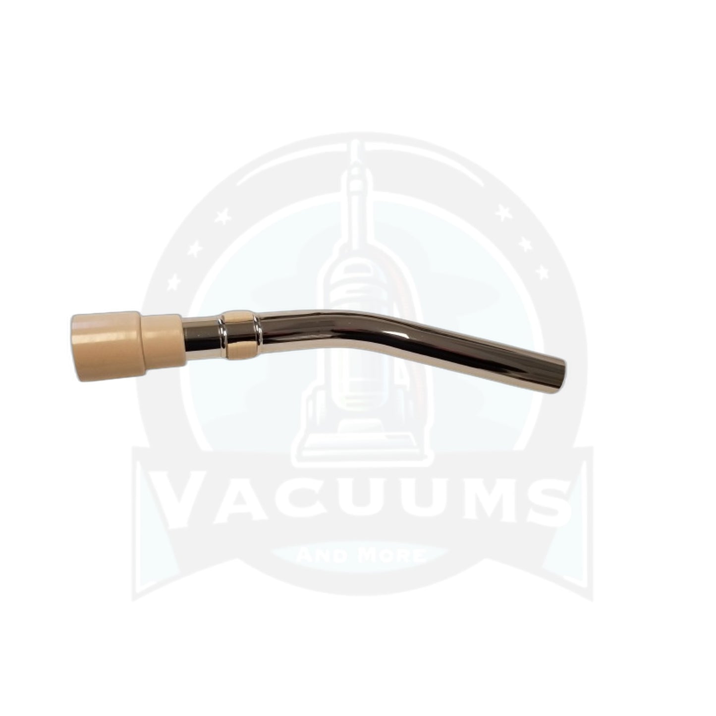Fit All Curved Chrome Hose End, Friction Fit 1-1/4" Beige Cuff, AFR