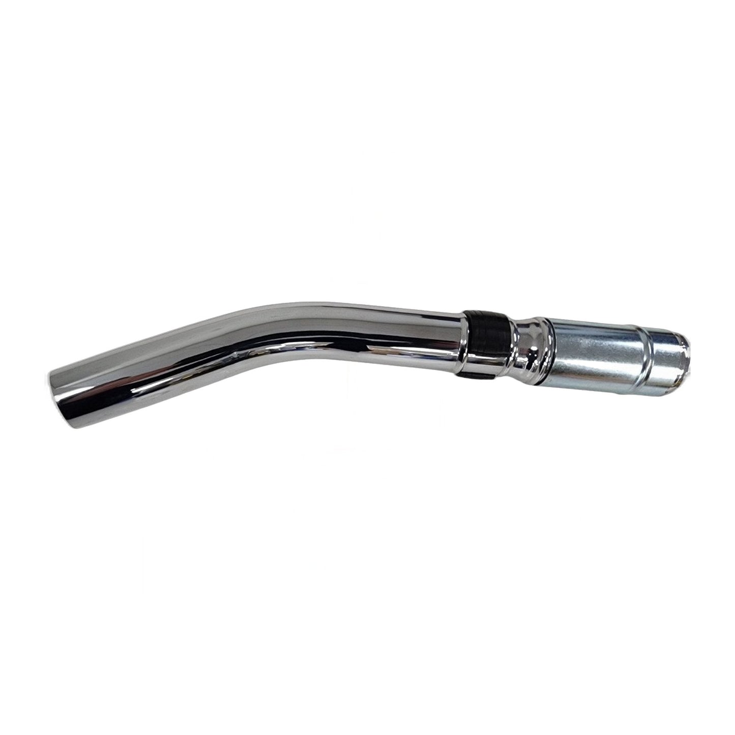 1-1/4" Metal Curved Wand End, Black, with 1-1/2" Swivel Hose End
