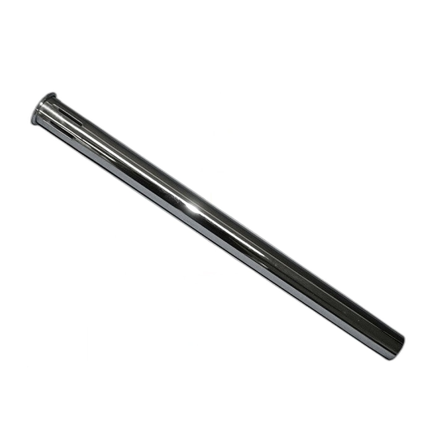 Fit All Chrome Slotted Vacuum Wand, Straight Friction-Fit Both Ends