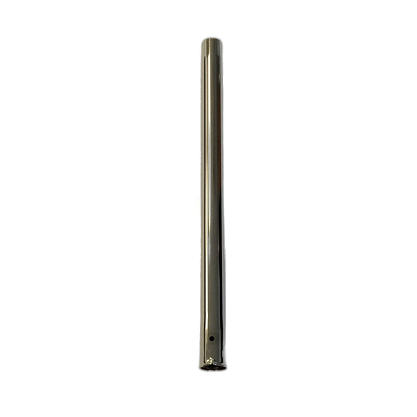 19" Chrome Vacuum Wand, Button-Lock Top, Friction-Fit Bottom